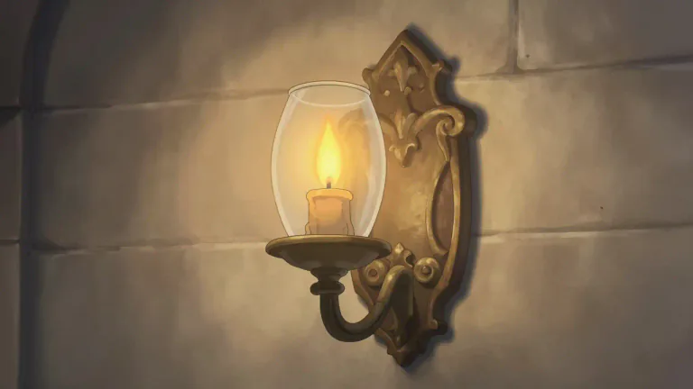 Visual representation of "sconce" - A type of light fixture that is mounted on a wall, typically holding a candle or light bulb.