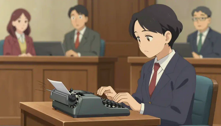 Visual representation of "stenographic" - Relating to or employing shorthand writing, especially in the context of court reporting or transcription.