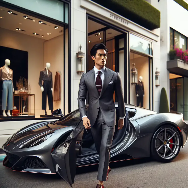 Visual representation of "swish" - Evidencing or displaying wealth or status