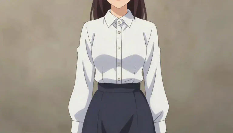 Visual representation of "shirtwaist" - A shirtwaist is a woman's blouse that resembles a man's shirt, often with a fitted bodice and typically worn with a skirt or trousers.