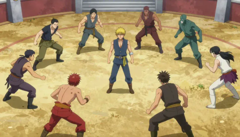 Visual representation of "deathmatch" - A type of competitive game where players attempt to defeat each other until only one player remains.