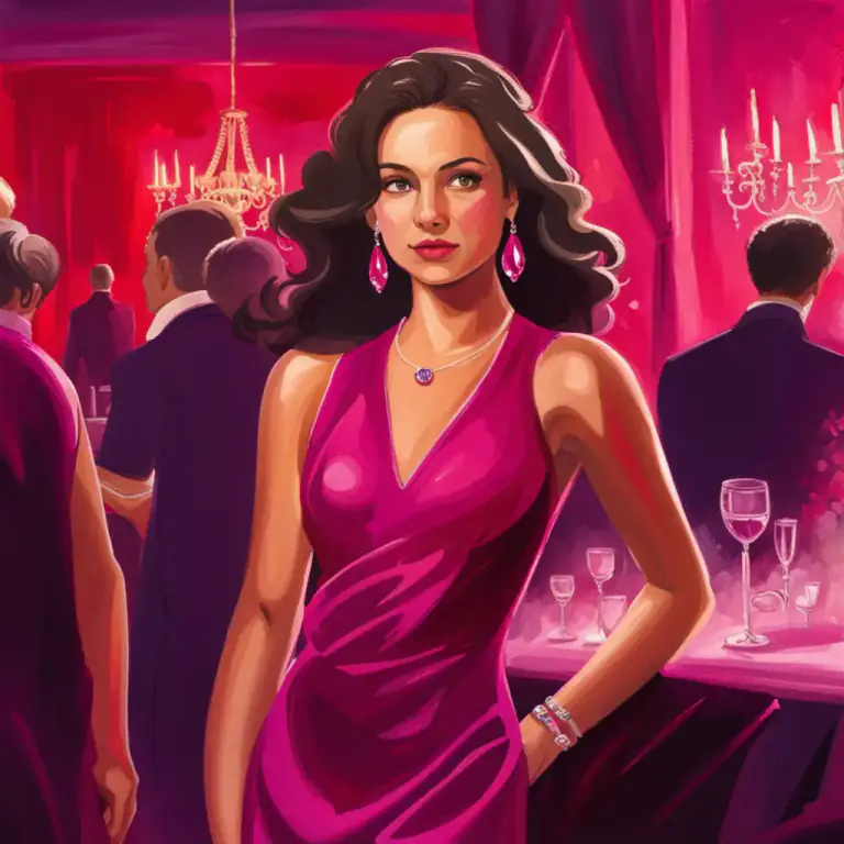 Visual representation of "fuchsia" - A color that's a bright purplish-red