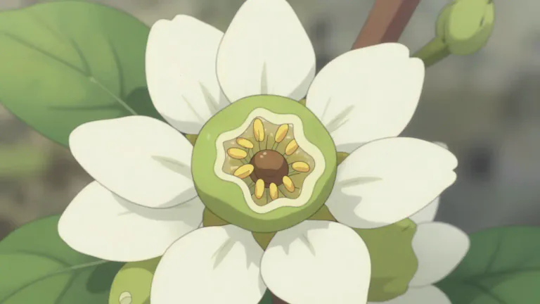 Visual representation of "angiosperm" - A flowering plant that has seeds enclosed within a fruit.