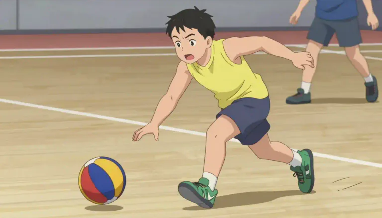 Visual representation of "drib" - To move a ball forward by repeatedly bouncing or controlling it with the hands or feet.