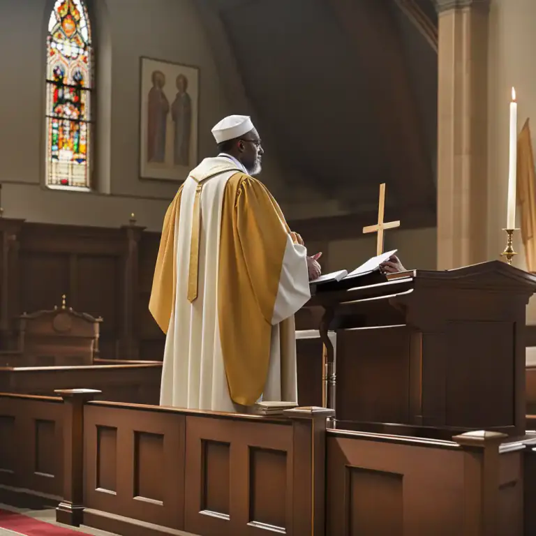 Visual representation of "clerk" - A cleric or a member of the clergy