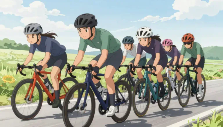 Visual representation of "peloton" - In cycling, a peloton is the main group of riders in a race, allowing members to save energy by riding closely together.