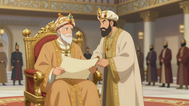 Visual representation of "vizier" - A high-ranking political advisor or minister in certain Muslim countries.