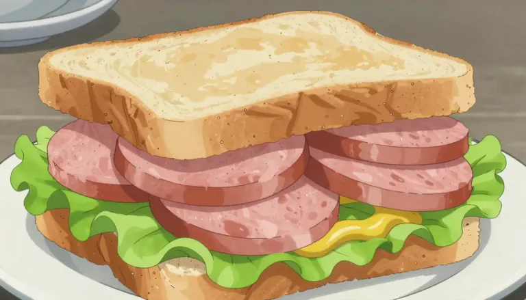 Visual representation of "baloney" - A type of sausage that is usually served in sandwiches.