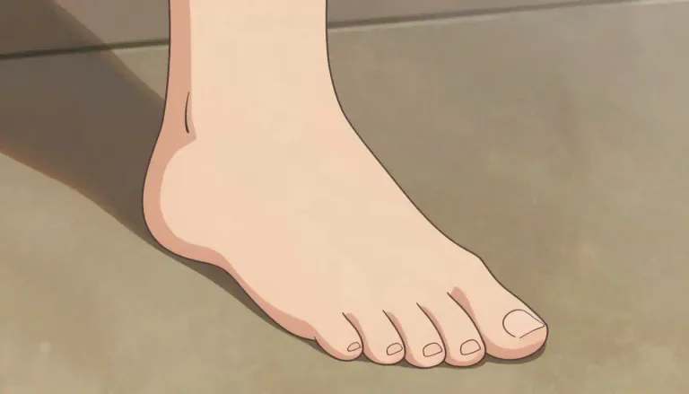 Visual representation of "toe" - The small part at the end of your foot that you walk and balance on.