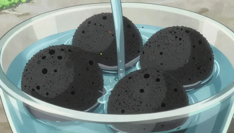 Visual representation of "adsorb" - To attract and hold particles of a gas, liquid, or dissolved solid on a surface.