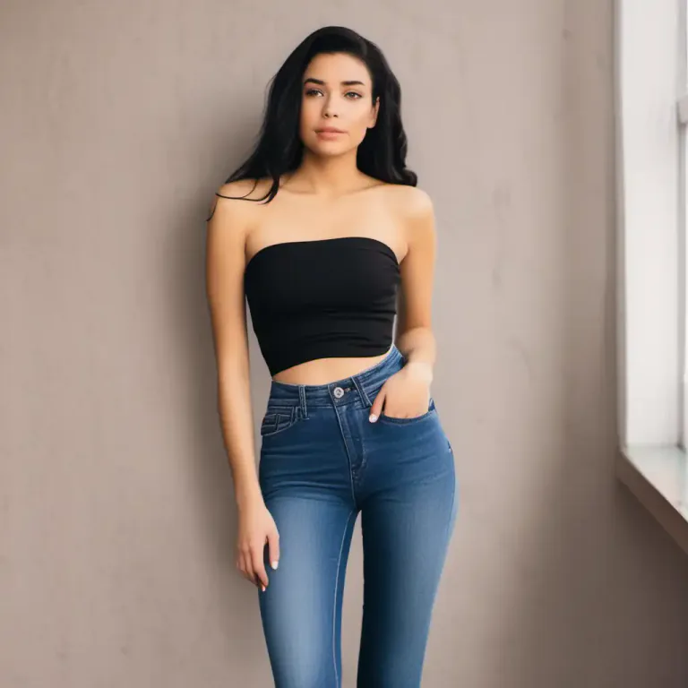 Visual representation of "bandeau" - A type of strapless top or bra that is tight and wraps around the chest.