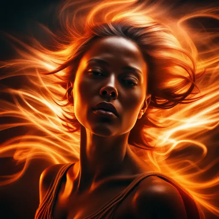 Visual representation of "vibes" - An instinctive emotional aura or energy given off by a person, thing or place