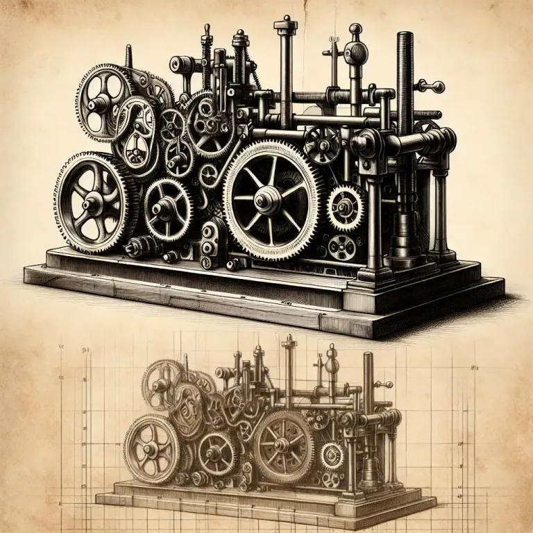 Visual representation of "precursor" - An early model or version of a product or system that leads to a later, more developed version