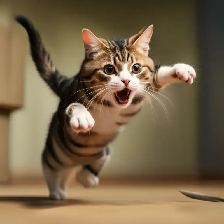 Visual representation of "lunge" - To make a sudden forward movement