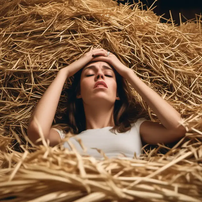 Visual representation of "the last/final straw" - The final problem, annoyance or frustration in a series that makes you unable to tolerate or cope with a situation any longer