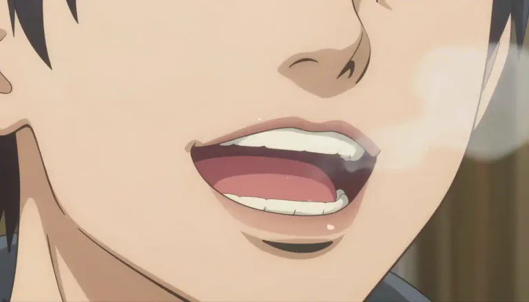 Visual representation of "bouche" - The part of the face that is used for eating, speaking, and breathing; a mouth.
