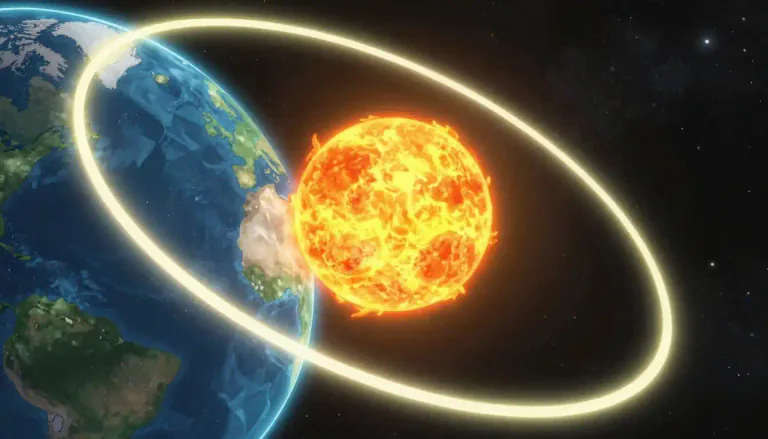 Visual representation of "ecliptic" - The ecliptic is the apparent path of the sun on the celestial sphere and is also the plane of Earth's orbit around the sun.