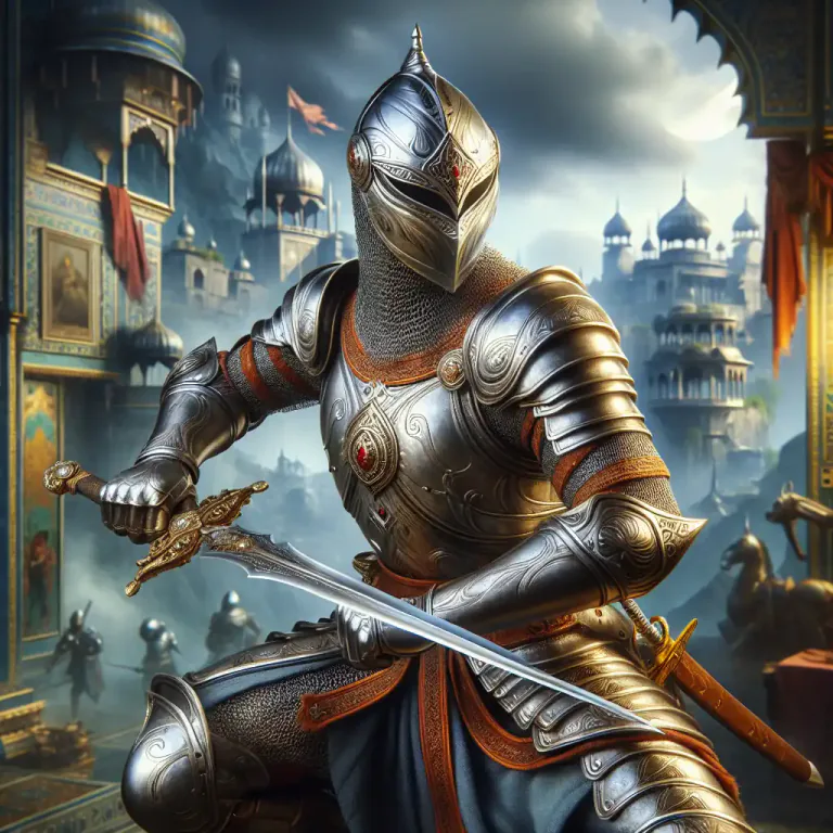Visual representation of "swordsman" - In video games, a character class that specializes in using swords as their main weapon.