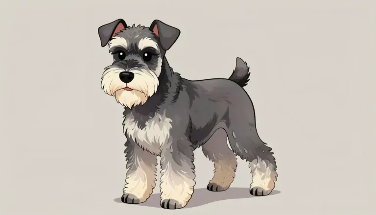 Visual representation of "schnauzer" - A schnauzer is a breed of dog characterized by a distinctive beard and eyebrows, and is available in miniature, standard, and giant sizes.