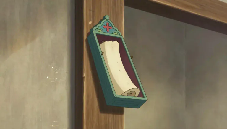 Visual representation of "mezuzah" - A mezuzah is a small scroll inscribed with specific religious texts, placed in a decorative case and affixed to the doorpost of Jewish homes and buildings.