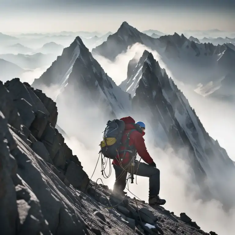 Visual representation of "rarefied" - Having less oxygen than usual, like at high altitudes.