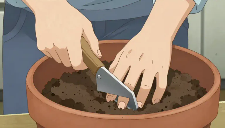 Visual representation of "tamping" - Packing down a substance tightly by hitting it repeatedly.
