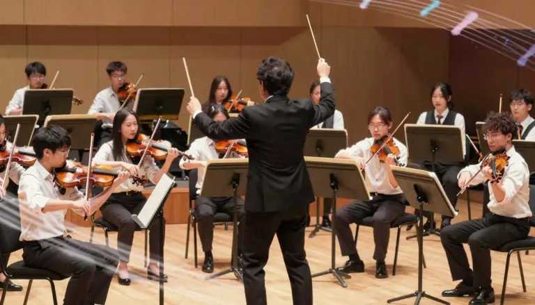 Visual representation of "vivace" - In music, played lively and fast