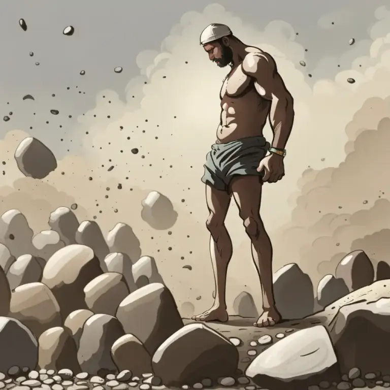 Visual representation of "in the face of something" - directly, openly, or boldly confronting