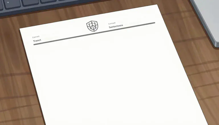 Visual representation of "letterhead" - The heading printed on the top of a sheet of paper, typically containing the name, address, and logo of an organization or individual.