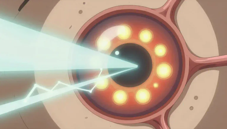 Visual representation of "opsin" - A protein that is part of the photoreceptor structures in the eyes, helping to convert light into electrical signals.