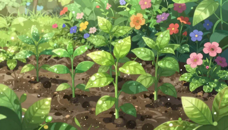 Visual representation of "flourish" - To grow or develop in a healthy or strong way.
