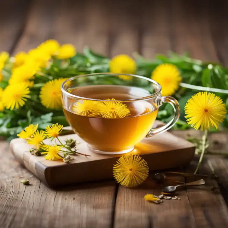 Visual representation of "dandelion" - A drink made from the dandelion plant, often considered as a herbal tea.