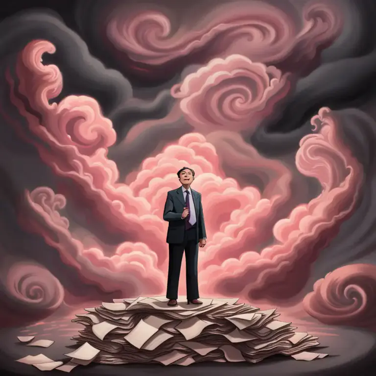 Visual representation of "come up/out of something smelling of roses" - To come out of a difficult or bad situation without any harm or damage