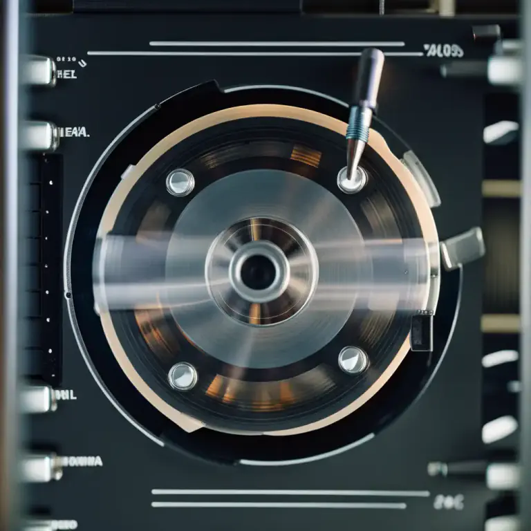 Visual representation of "capstan" - A revolving cylinder, used for moving recording tape in a tape recorder.