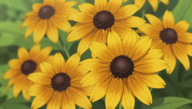 Visual representation of "rudbeckia" - Rudbeckia is a genus of flowering plants in the family Asteraceae, commonly known as black-eyed Susans, which are characterized by their vibrant yellow flowers and dark brown or black centers.