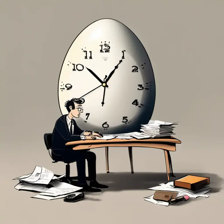 Visual representation of "nine to five" - This phrase is typically used to describe a job or work schedule that starts at nine in the morning and ends at five in the afternoon.
