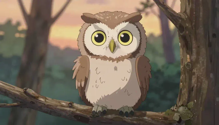 Visual representation of "owlet" - A small, young owl.