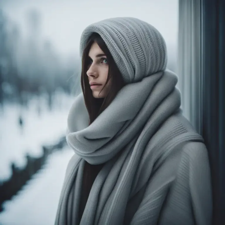 Visual representation of "freeze over" - To become very cold.