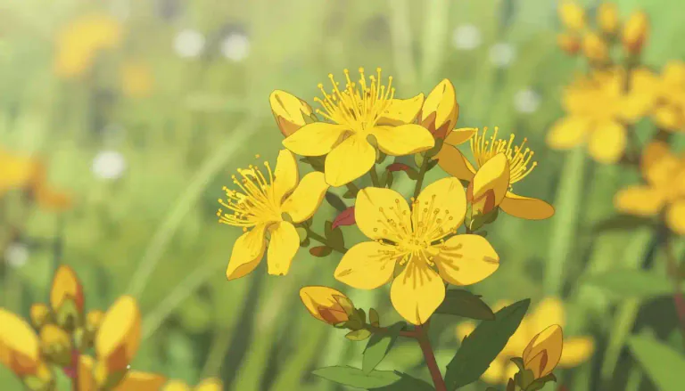 Visual representation of "hypericum" - A genus of flowering plants in the family Hypericaceae, known for their medicinal properties and commonly referred to as St. John's wort.