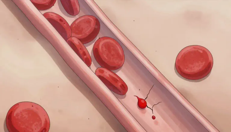 Visual representation of "thrombocytopenia" - A medical condition where the number of platelets in the blood is lower than normal, increasing the risk of bleeding.