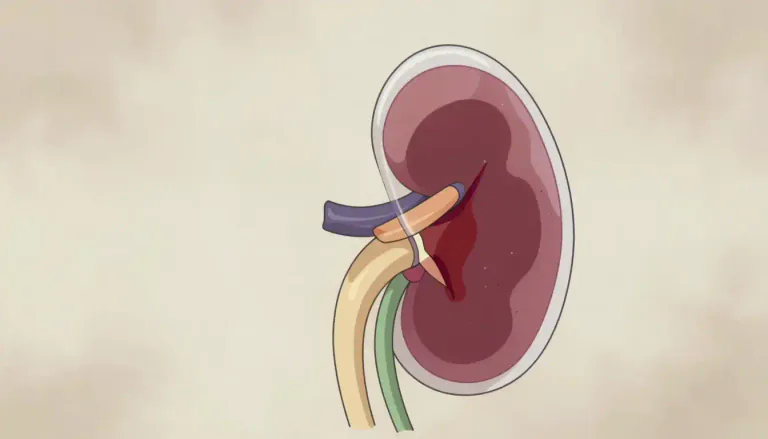 Visual representation of "subcapsular" - Describing something that is located beneath a capsule, typically referring to anatomical structures.