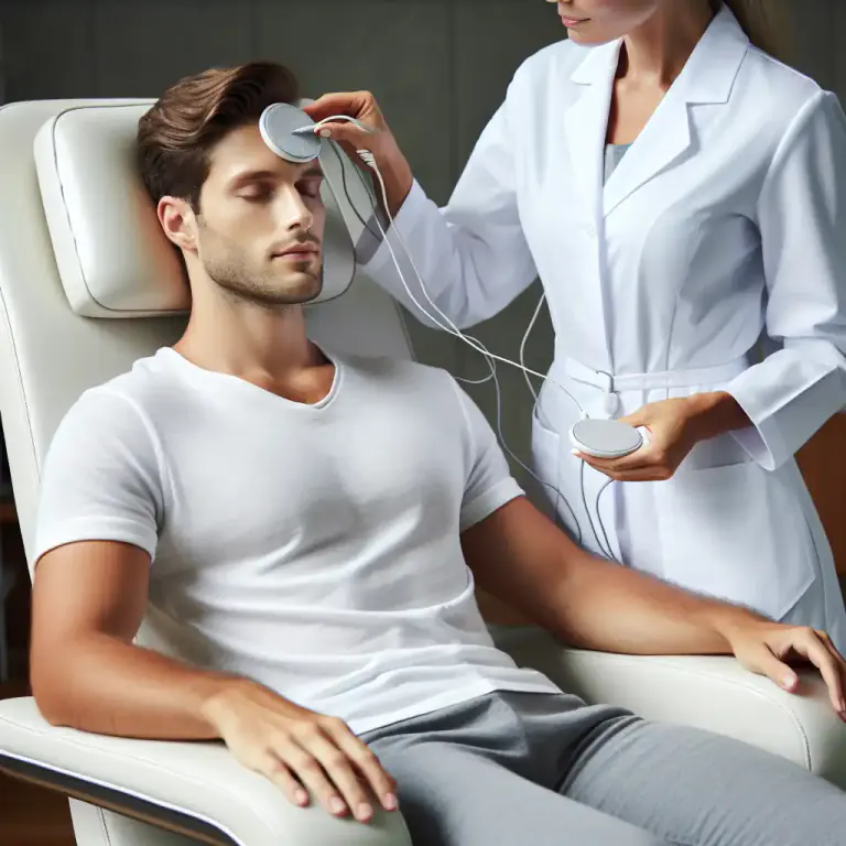 Visual representation of "electrode" - A tool used to insert electricity into something, like your body, during medical treatments.