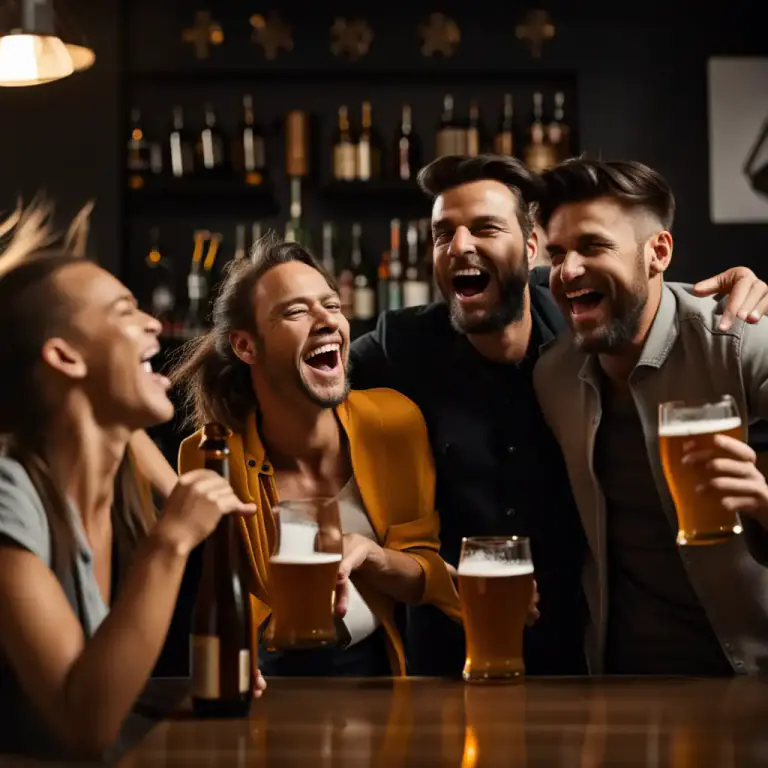 Visual representation of "toot" - A brief episode of drinking alcohol or partying.