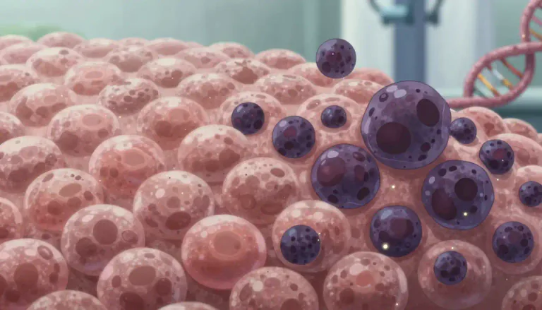 Visual representation of "carcinogenesis" - The process by which normal cells change into cancer cells.