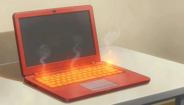 Visual representation of "overheat" - When something gets too hot, often causing harm or failure.