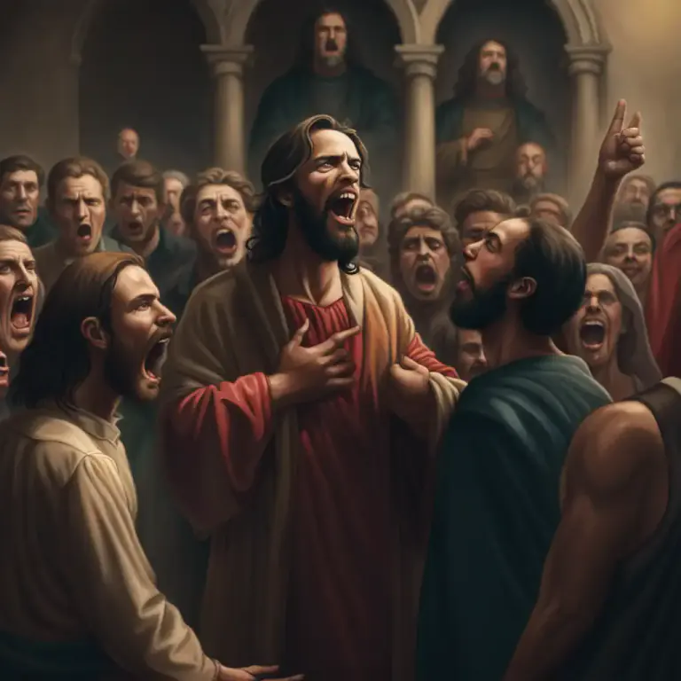 Visual representation of "antichrist" - Someone who rejects, denies or opposes Christ