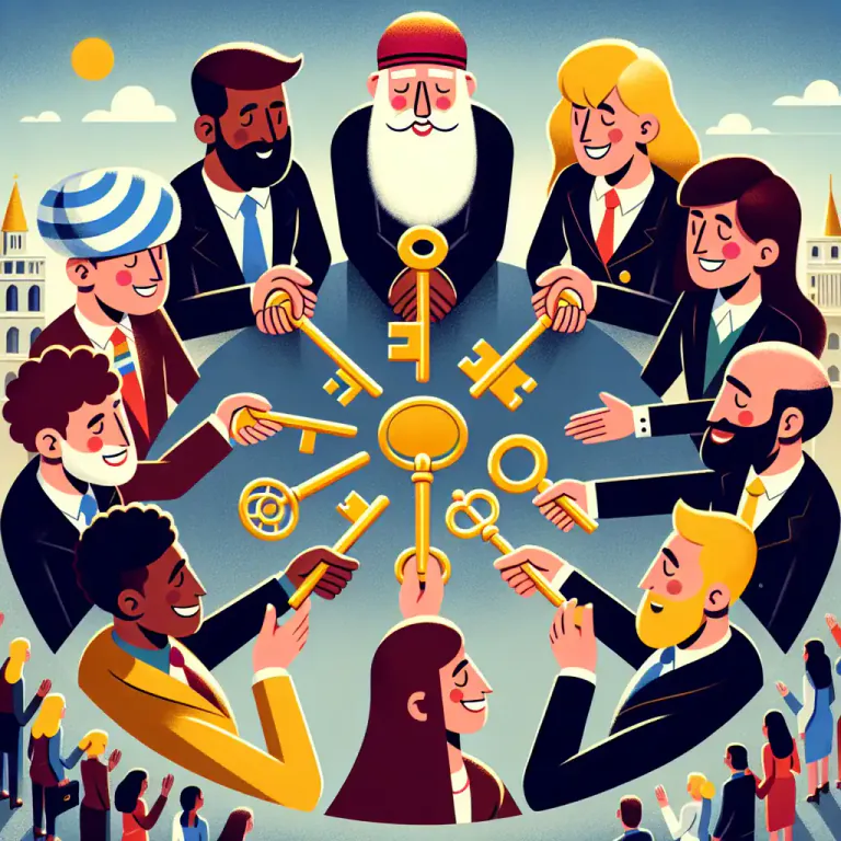 Visual representation of "incestuous" - When people in a small group always give each other advantages