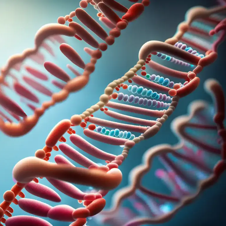 Visual representation of "transcript" - A gene sequence that has been transcribed into RNA