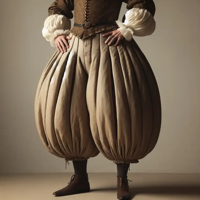 Visual representation of "bombast" - In the past, soft material like cotton or wool used to fill clothes or furniture