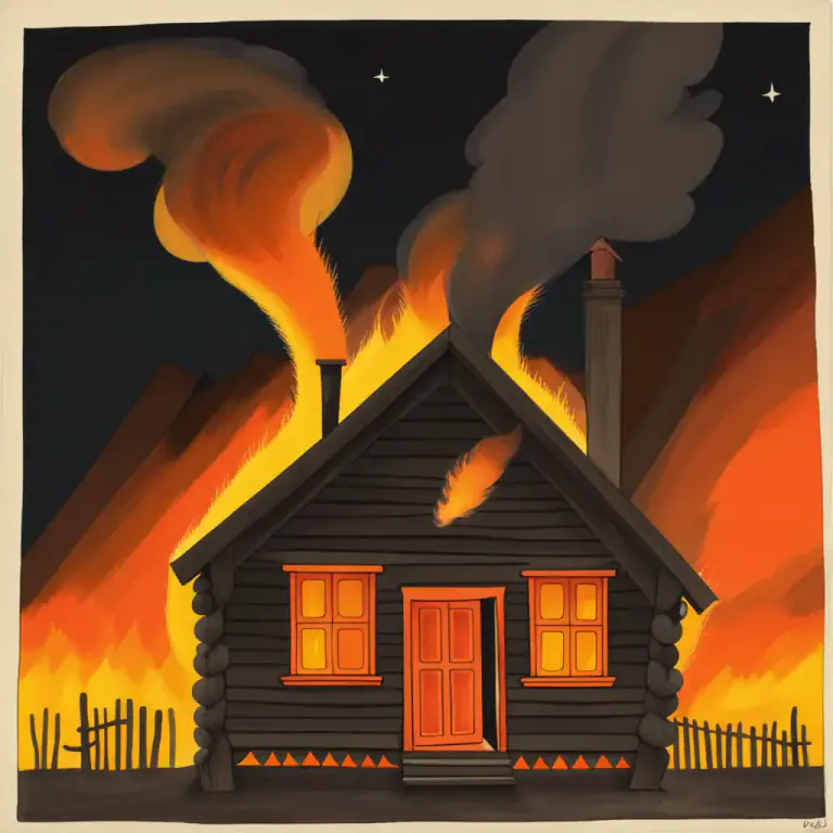 Visual representation of "on fire" - Literally burning, ignited on fire.